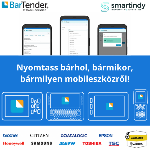 Megjelent a BarTender címketervező mobilapplikáció című hír illusztrációja